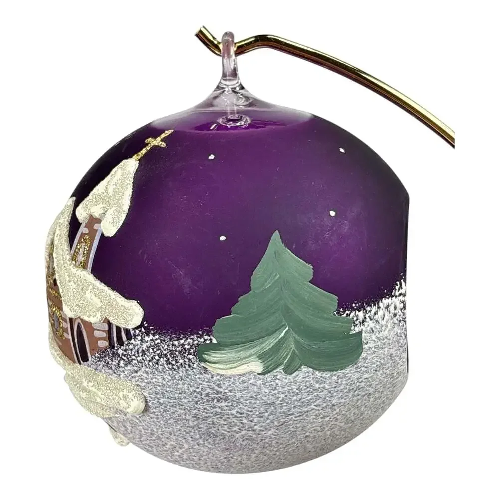 Purple Blown Glass Jumbo 5